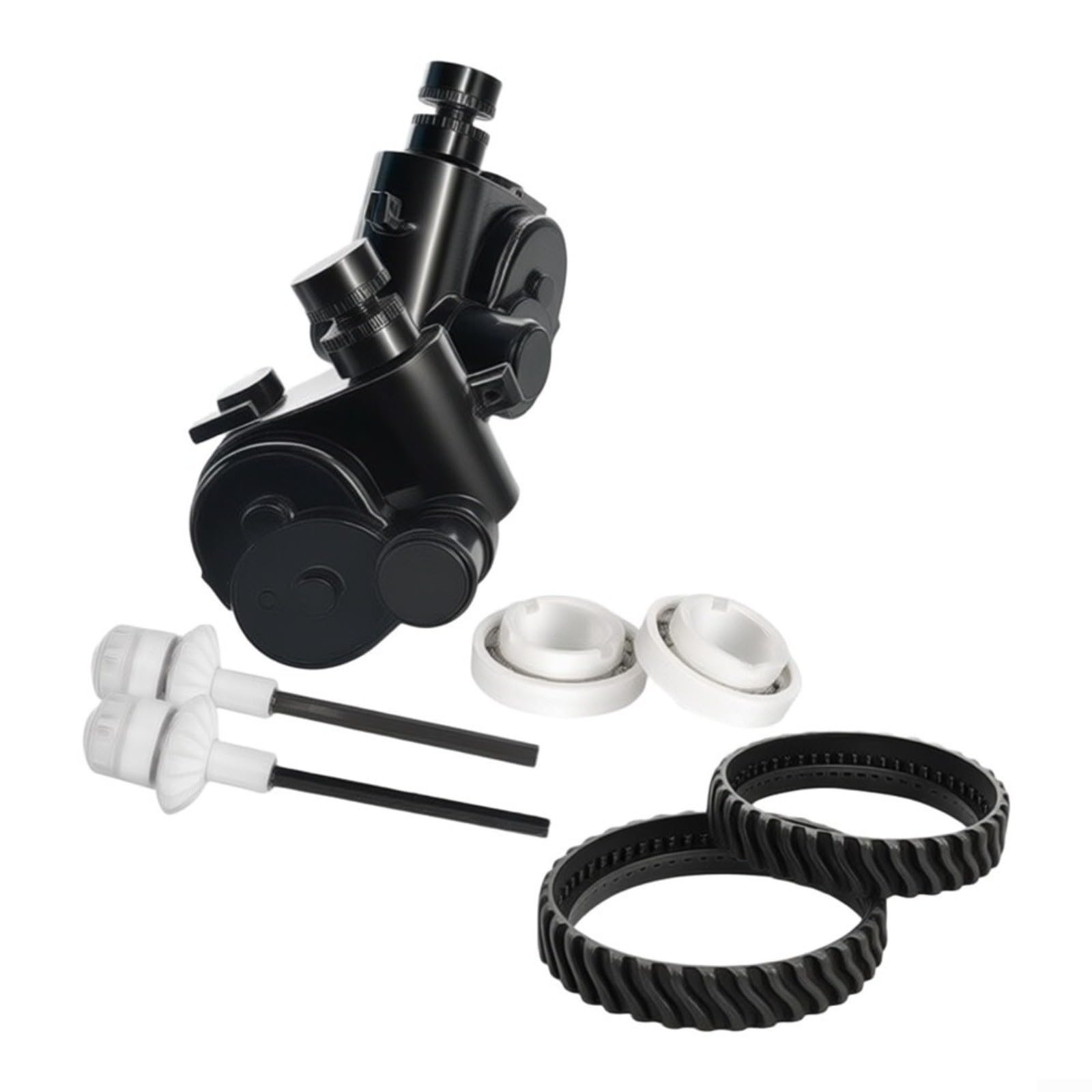 Kit di riparazione per la pulizia della piscina MX6 MX8 per elite albero motore meccanismo di sterzo tracce cuscinetti, per robot aspirapolvere set di restauro nero bianco