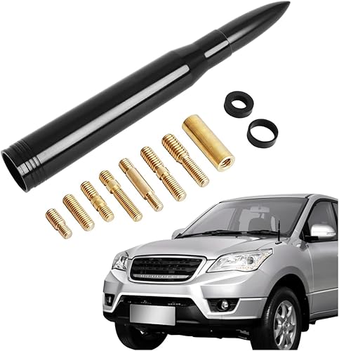 Antena de bala para automóvil, antena universal de repuesto para camión, antena de radio para automóvil, accesorios geniales para automóvil