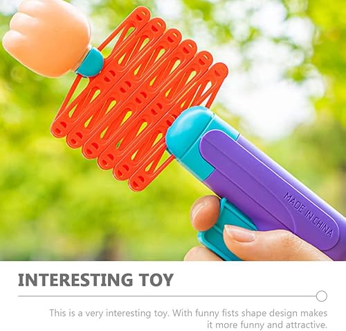 Miniatura 9 de VOSAREA Soporte retráctil para broma de mano, de plástico, con resorte, agarrador de brazo, agarrador de brazos, 4 gestos, disparadores retráctiles,