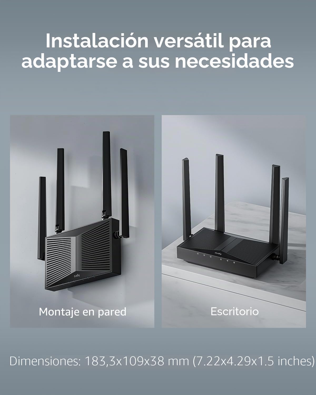 Cudy AP3000D WiFi 6 AX3000 Punto de acceso Gigabit inalámbrico de escritorio, puente Wi-Fi, formación de haz, soporta múltiples SSID, 4 antenas fijas, 802.3at/af o PoE pasivo y alimentación de 12 V CC