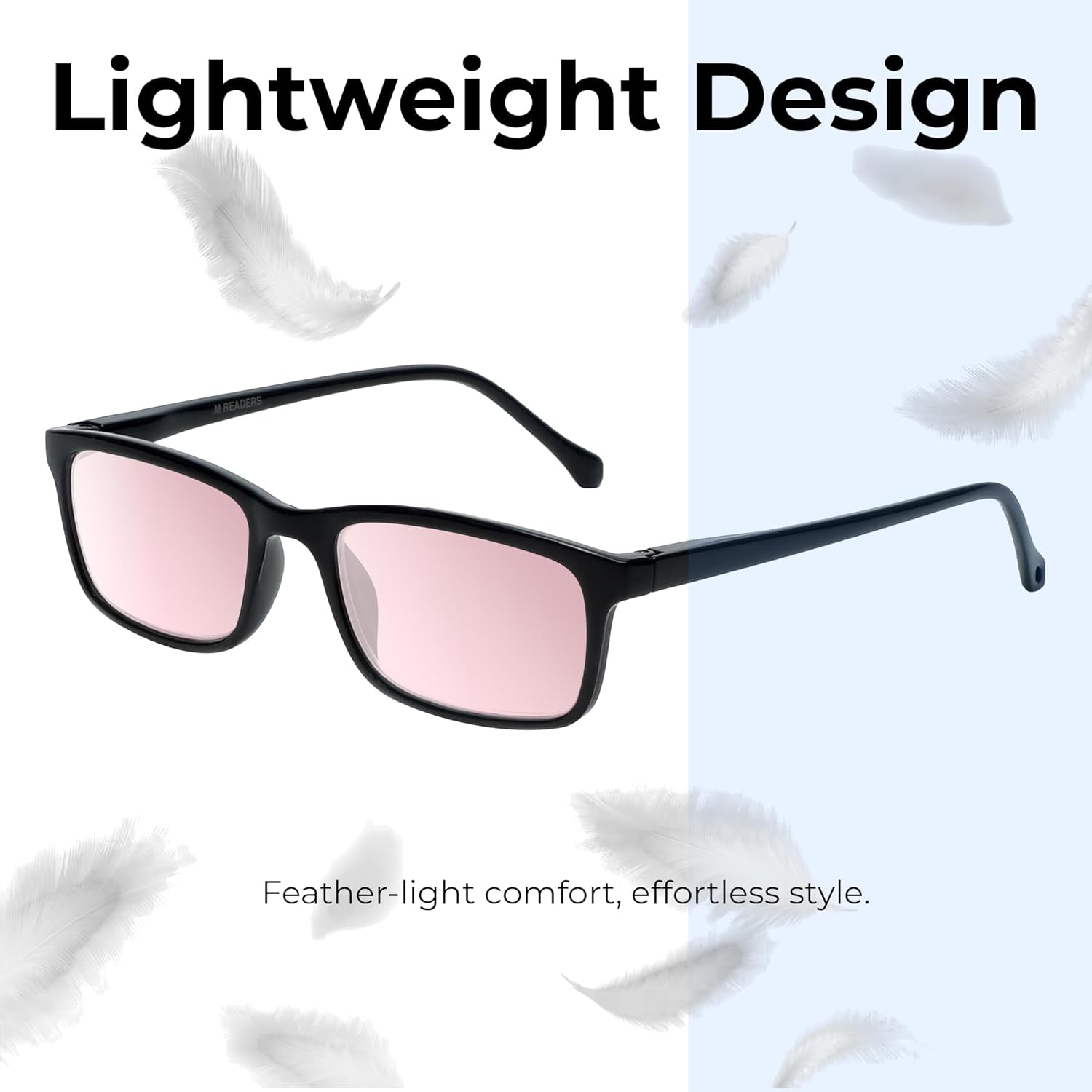 M Readers 105 Color Therapy Glasses – Unisex Reading Aid for Photophobia, Blue Light & Mood/Chakra Healing