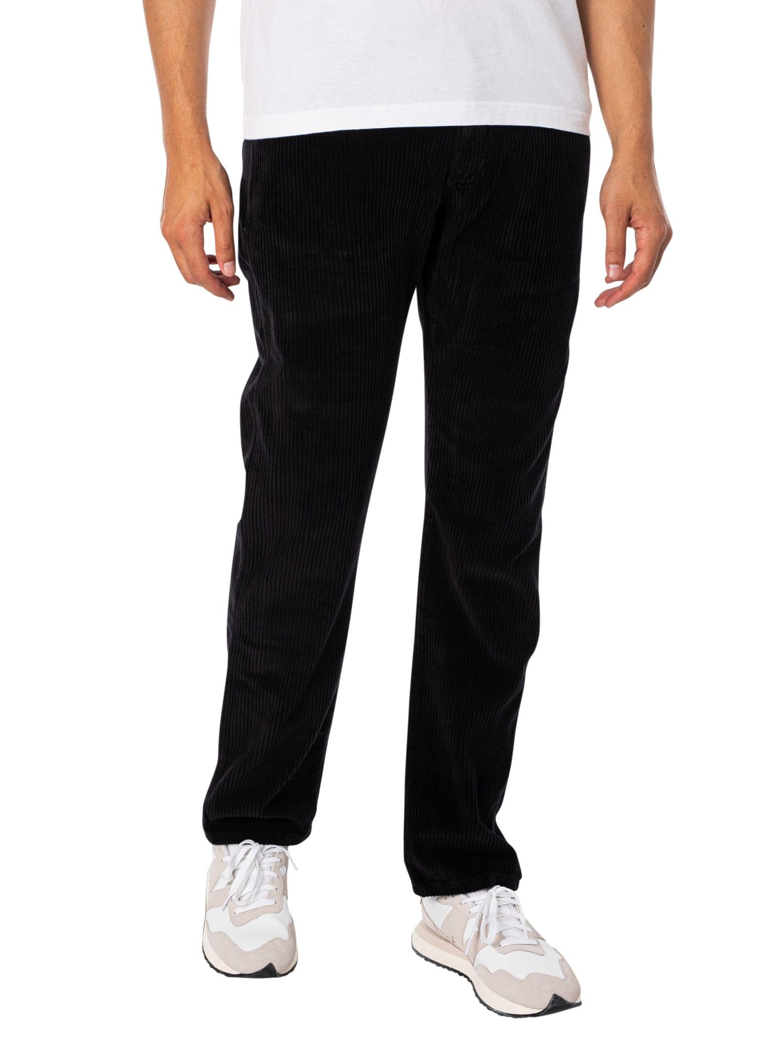 Lois Men's Black Dallas Regular Fit Corduroy Trousers W34 L32
