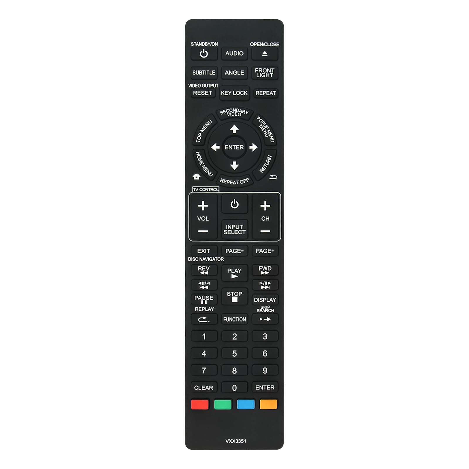Telecomando Sostitutivo VXX3351 Per Lettori Blu-ray Pioneer BDP-120, BDP-121, BDP-31FD, BDP-330, BDP-33FD - 4