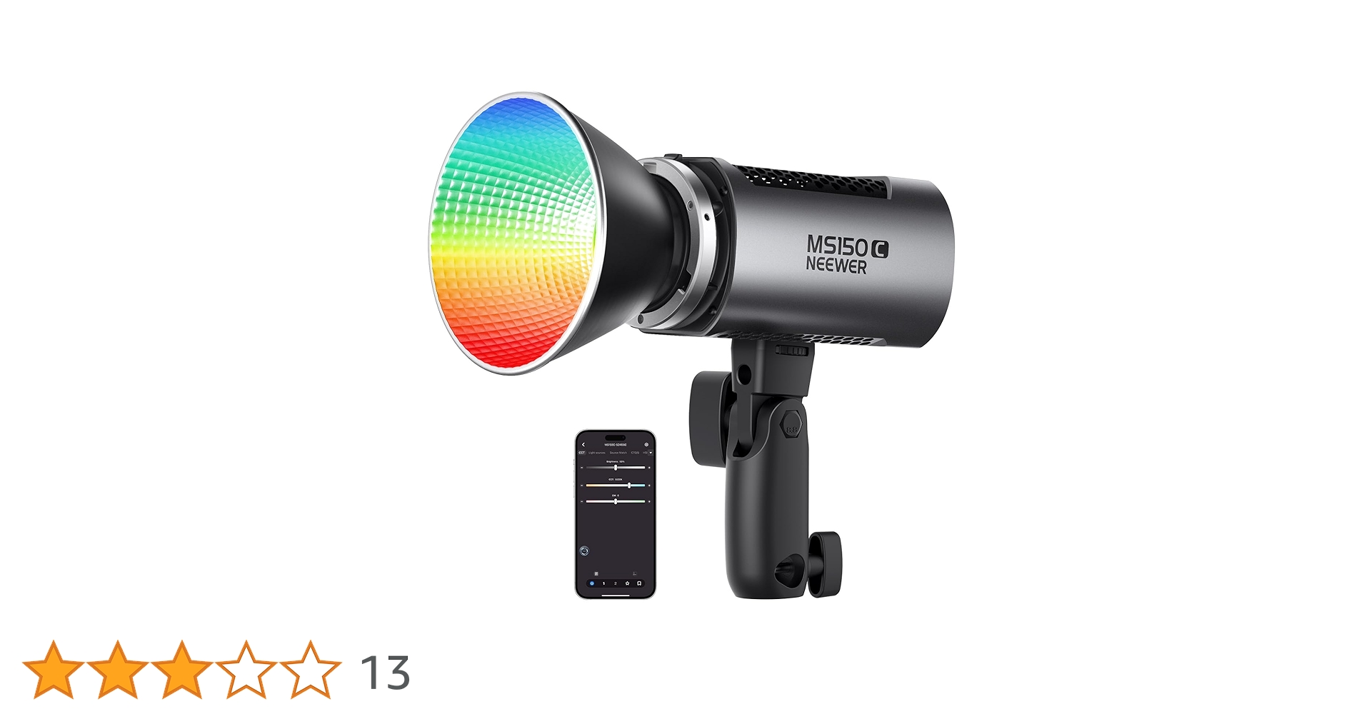 ビデオライト　neewer Led Amazon | NEEWER MS150C RGBWW LEDビデオライト 2.4G/APP制御