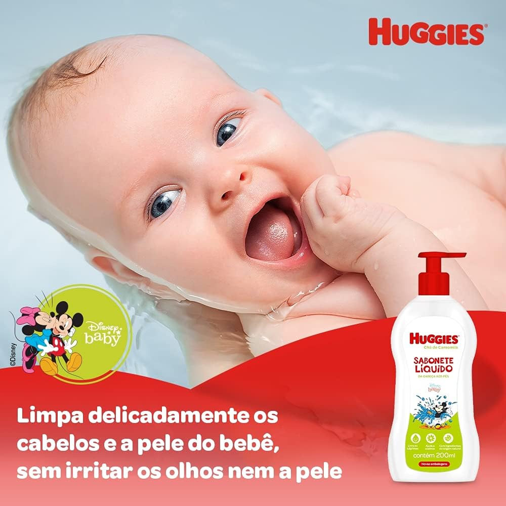 Sabonete Líquido Huggies Chá de Camomila - 200ml