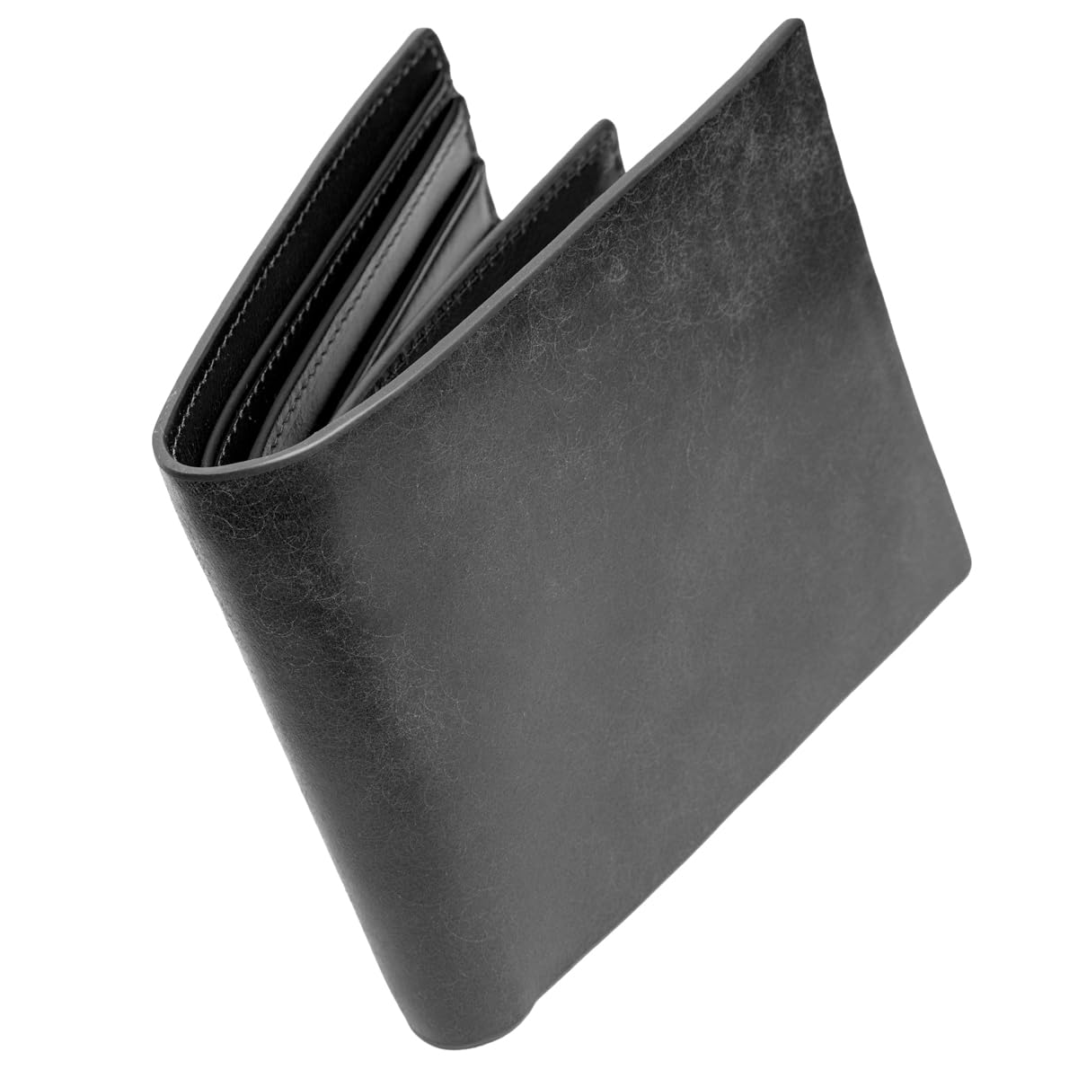GRACIA Pueblo Leather Slim Wallet No Coin Purse Bi-Fold Caramel Brown