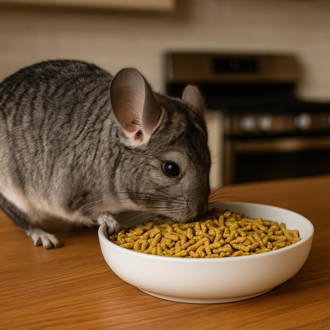 Mycelium Chinchilla Feed Pellets 5 lb | Organic, High Protein & Fiber Chinchilla Food with Vitamins & Probiotics | Supports Digestion, Dental Health, Coat & Skin | Non-GMO, USA Made