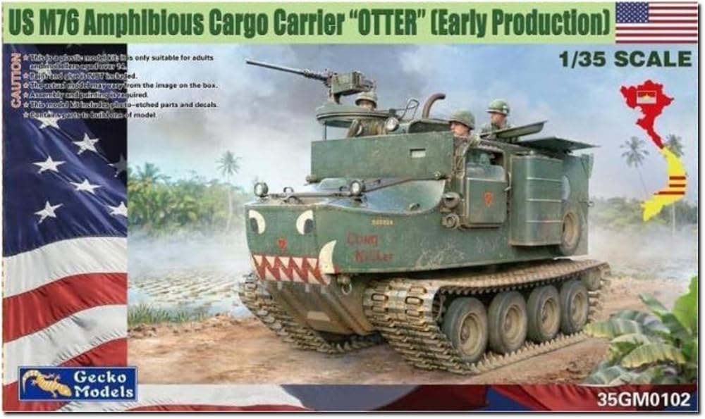 Amazon | ゲッコーモデル 1/35 アメリカ M76 オーター 水陸両用貨物