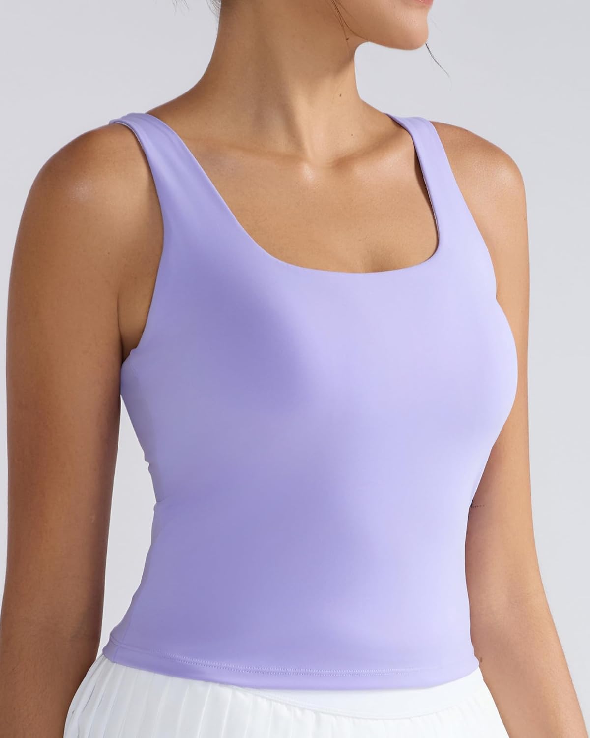 RUNNING GIRL Tank Tops with Built in Bras, Racerback Activewear Yoga Workout Tops for Women - Image 3