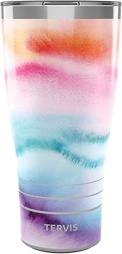 Tervis Traveler Yao Cheng Daydreaming - Vaso aislado de triple pared para viaje mantiene las bebidas frías y calientes, 30 onzas, acero inoxidable