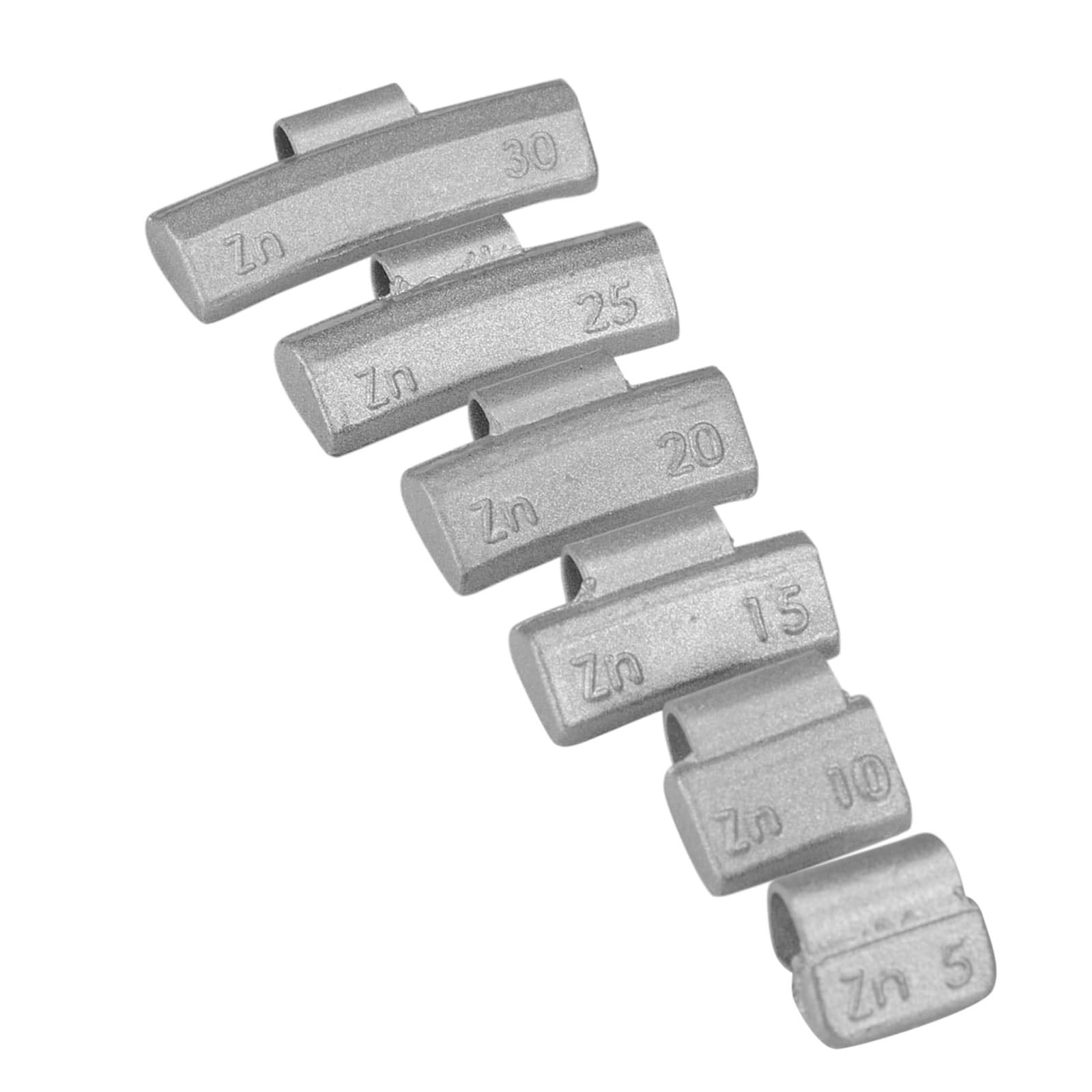 HASKYY 225x Clip sui Pesi delle Ruote per Cerchi in Alluminio, specifica: 5g - 30g