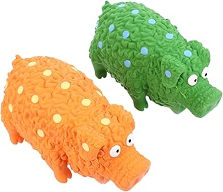 BCOATH 2pcs Pet Toy Cat Toys Cleaning Toy Juguetes para Latex Pet Chew Toys Dog Squeaky Toy Puppy Cartoon Sound Toy Pet Teething Toys Pet Playthings Dog Chew Toys