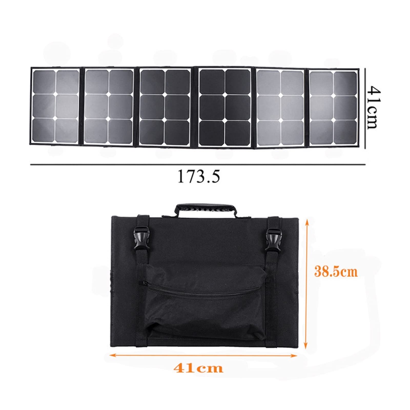 Pannello Solare Pacchetto Solare 120W Pannello Solare Pieghevole Pacchetto Solare Pieghevole Pannello di Ricarica Solare Pannello Solare