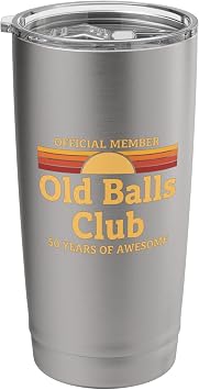 Birthday Old Balls Club 50th Birthday, Official Member, 50 Stainless Steel Insulated Tumbler