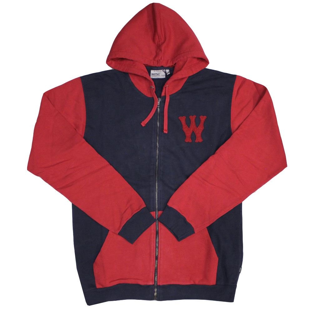 WESCFranchise Chest Dub Zip Up Hoodie Dark Sapphire