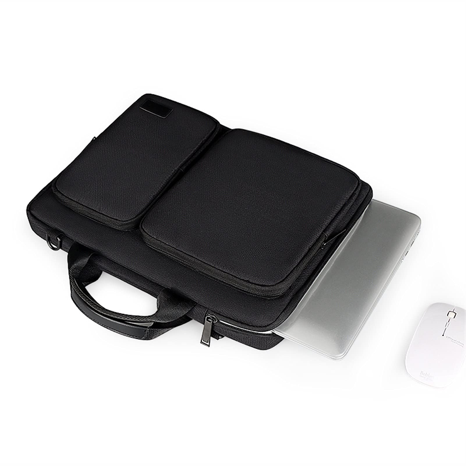 TOMYEUS Torba na laptopa, wodoszczelna torba na laptopa 13,3 14 15,6 16 cali, na ramię, osłona, torebka dla kobiet i mężczyzn, aktówka, PC, torba ochronna