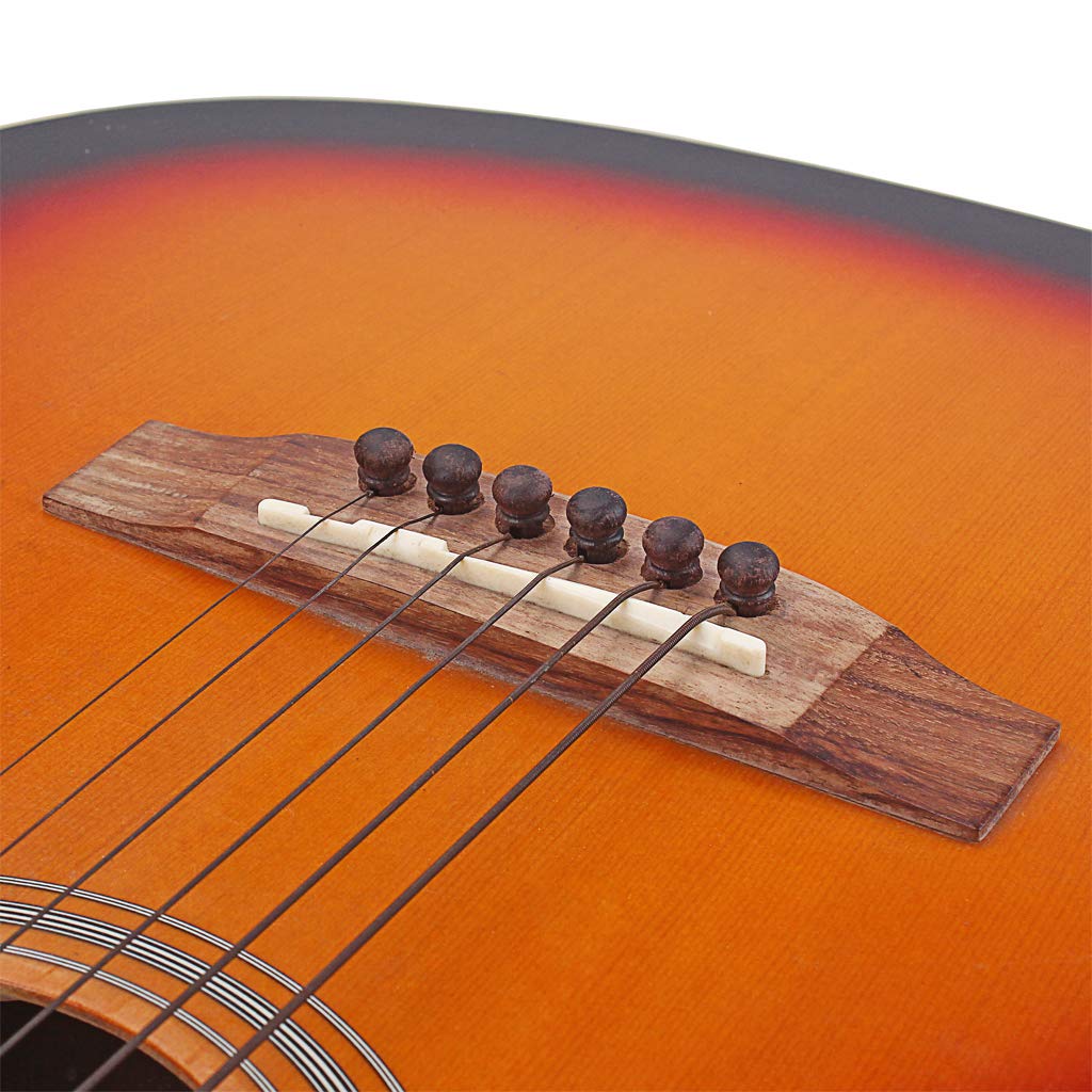 RuiJOTWAT 6pcs Rosewood Guitar Bridge Pins Guitar Pressure String Nails Pin - Image 3