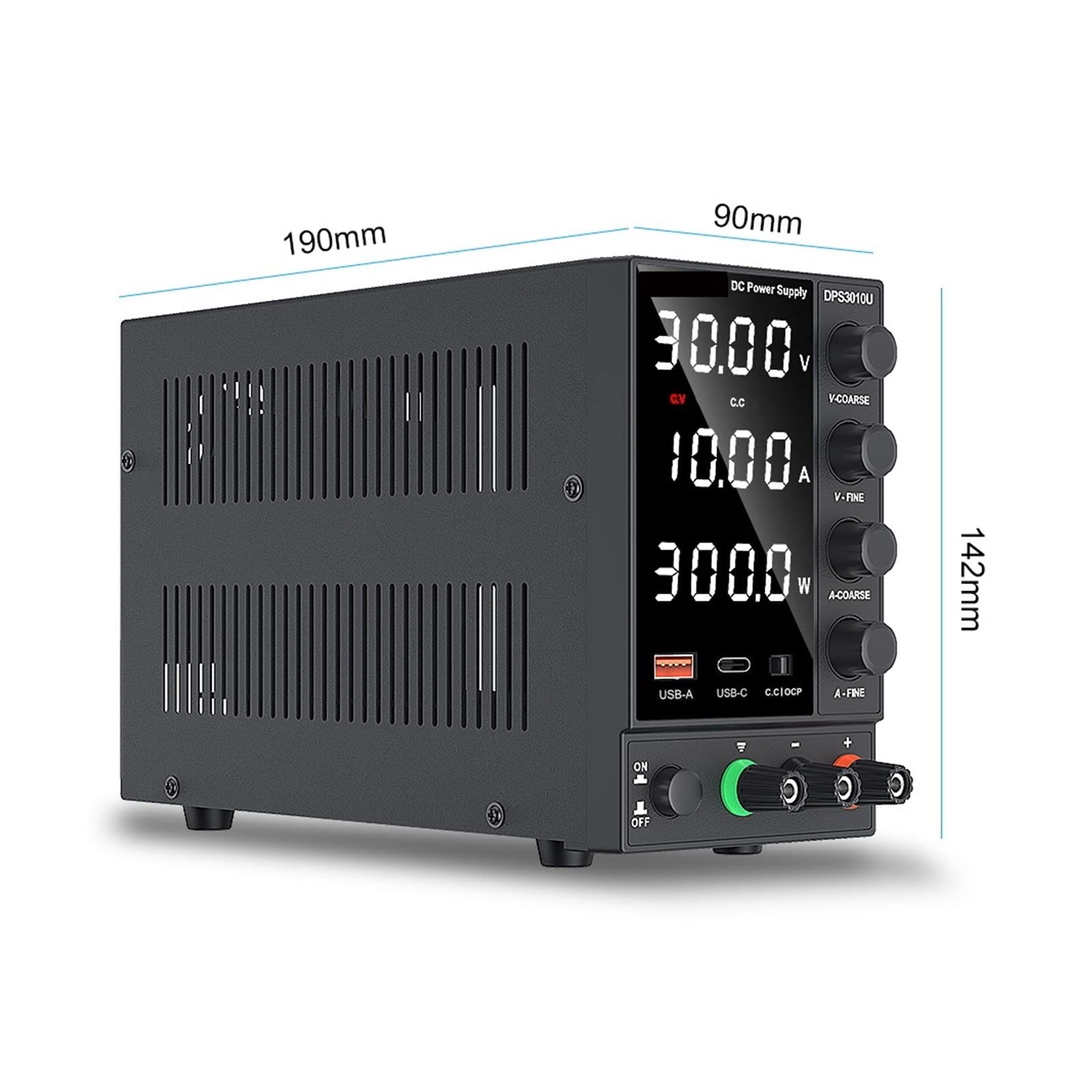 DC-Netzteil, einstellbare Laborbank-Stromquelle, 30 V, 10 A, 60 V, 5 A, Spannungsregler, Stabilisator, Schaltnetzteil(DPS1203U)