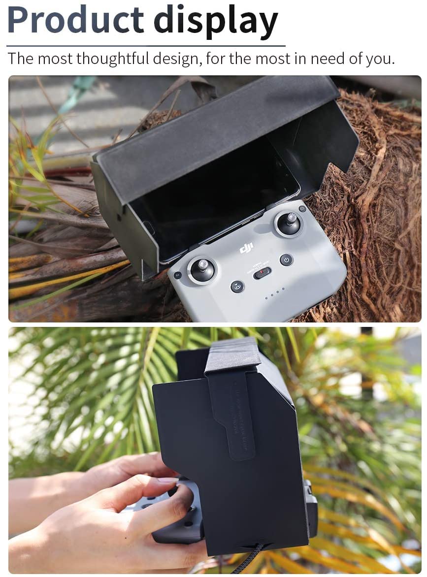 ZOOPIE Controller Parasole Monitor Sun Hood Telecomando Copertura for l'aria 2 blocca i riflessi Protezione degli Occhi ombreggiatura antiriflesso Schermo trasparente/954