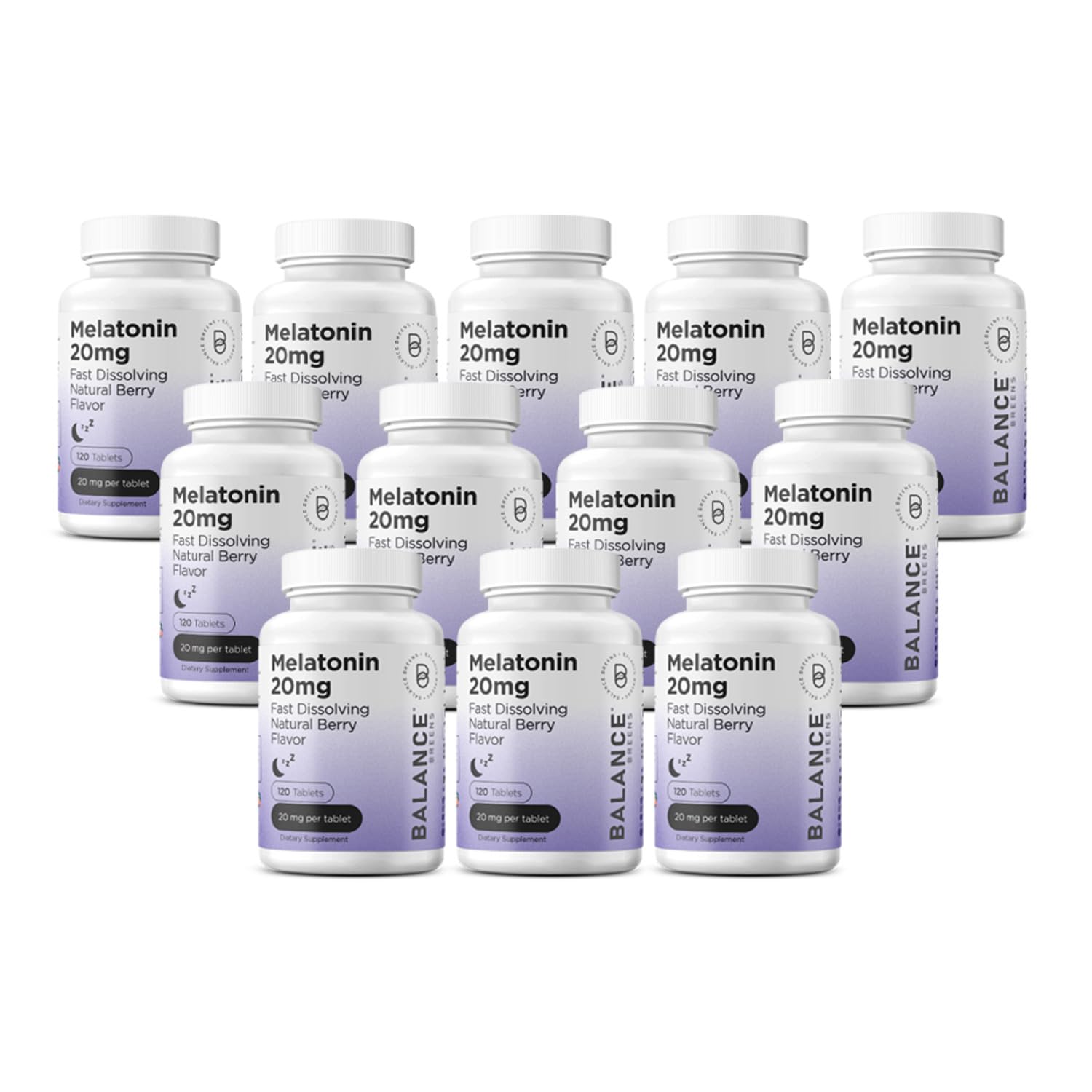Melatonin 20mg Sleep Aid for Adults by Balancebreens, 120 Vegan Tablets — Amazon image 8