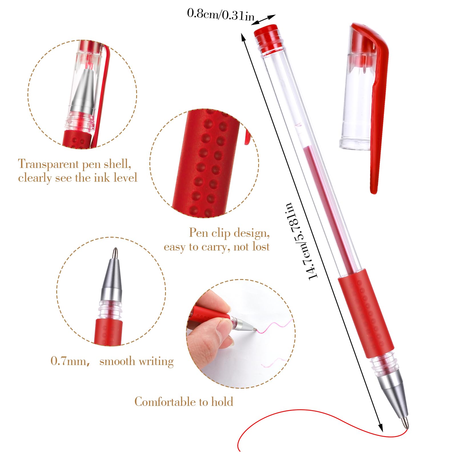 Penna Per Tessuti Cancellabile A Caldo - Set 4 Pennarelli Con 20 Ricariche Per Cucito, Ricamo E Cucito Con Punta Fine 0.5mm - Foto 3