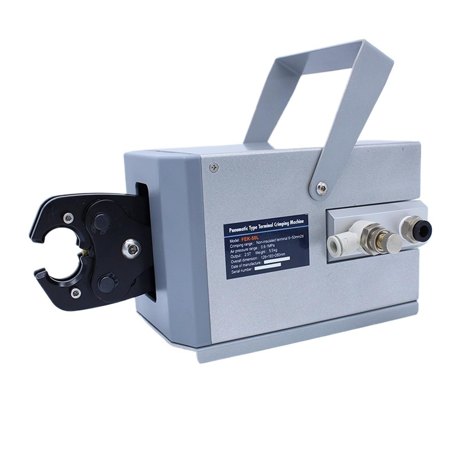 Jhxhfjxz One Color K-50L Pneumatic Crimping Machine Pneumatic Crimper Plier Machine For Different Terminals Cable Versitile