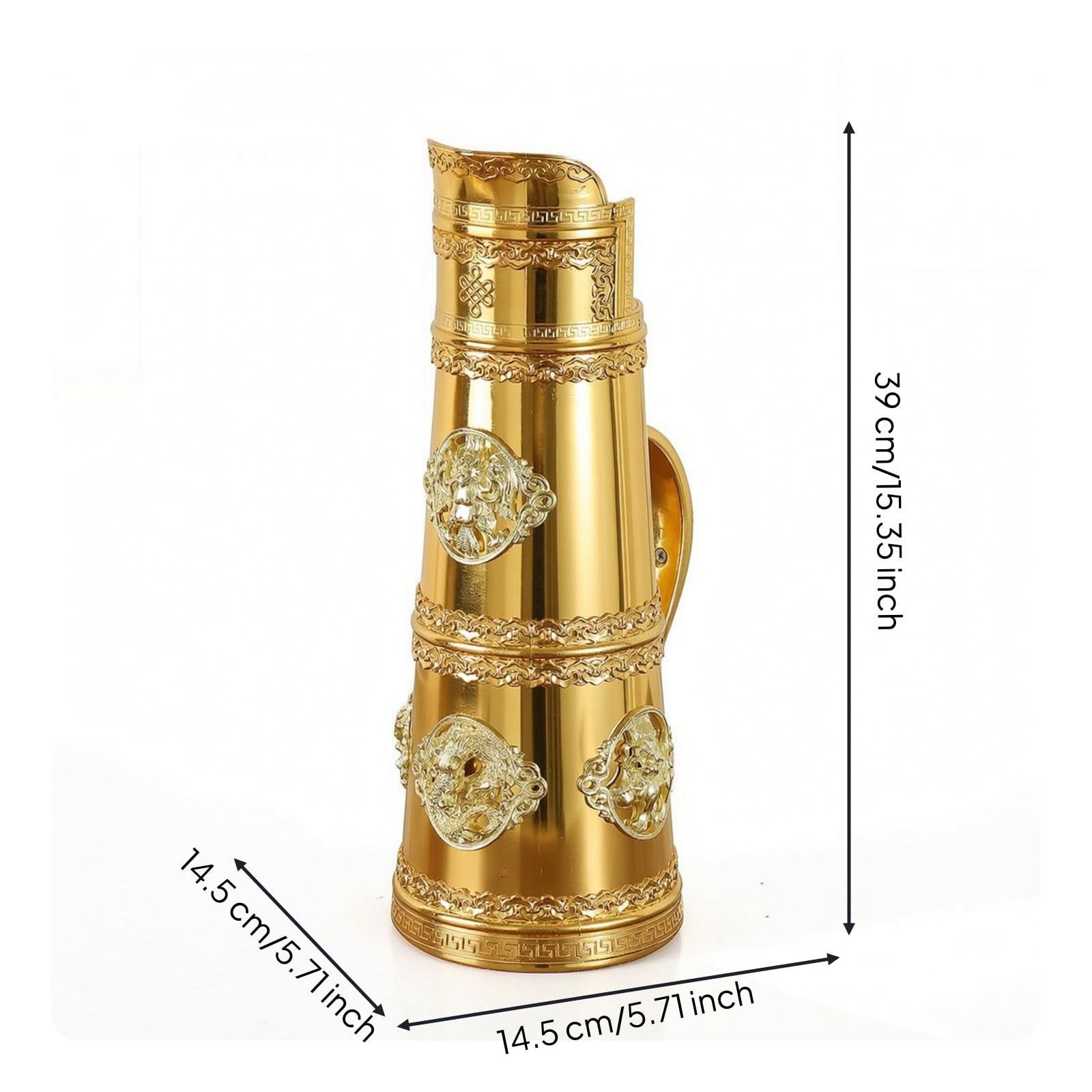 Contenitore Termico con Manico Termico, Oro