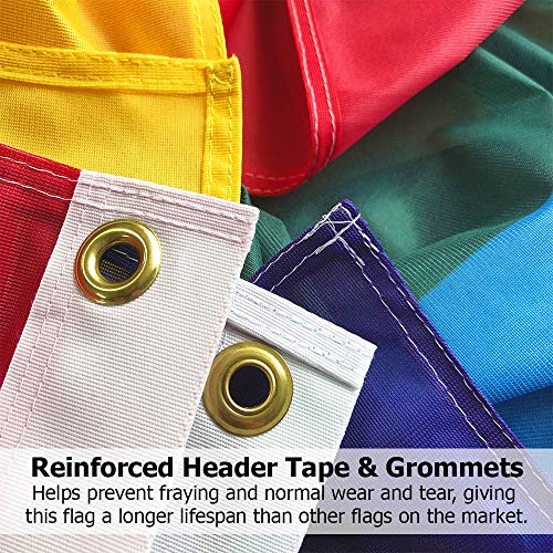 Vispronet 3Ft X 5Ft Open Flag With 6Ft Wall Mounted Flagpole – Knitted Polyester – Open Sign For Businesses – Single-Sided Print With 100% Visibility On Both Sides – Printed In The Usa #TOP3