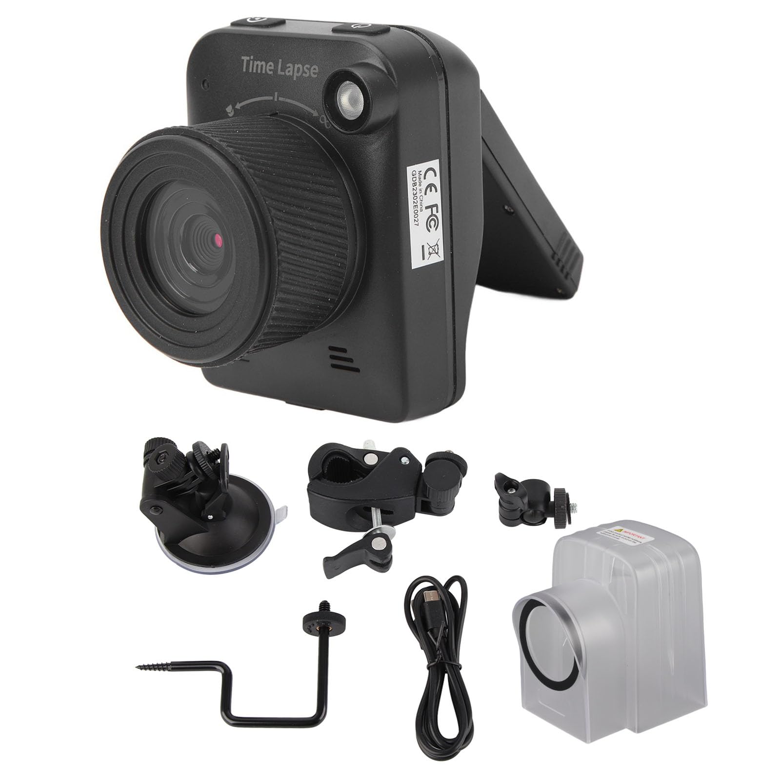 Fotocamera Time Lapse 4K per Edilizia, 32 MP, Autonomia 180 Giorni, Sensore a Luce Stellare, Impermeabile IP66, con Schermo LCD da 2,0 Pollici (512 GB), per Crescita Piante/Astrofotografia/Cucina