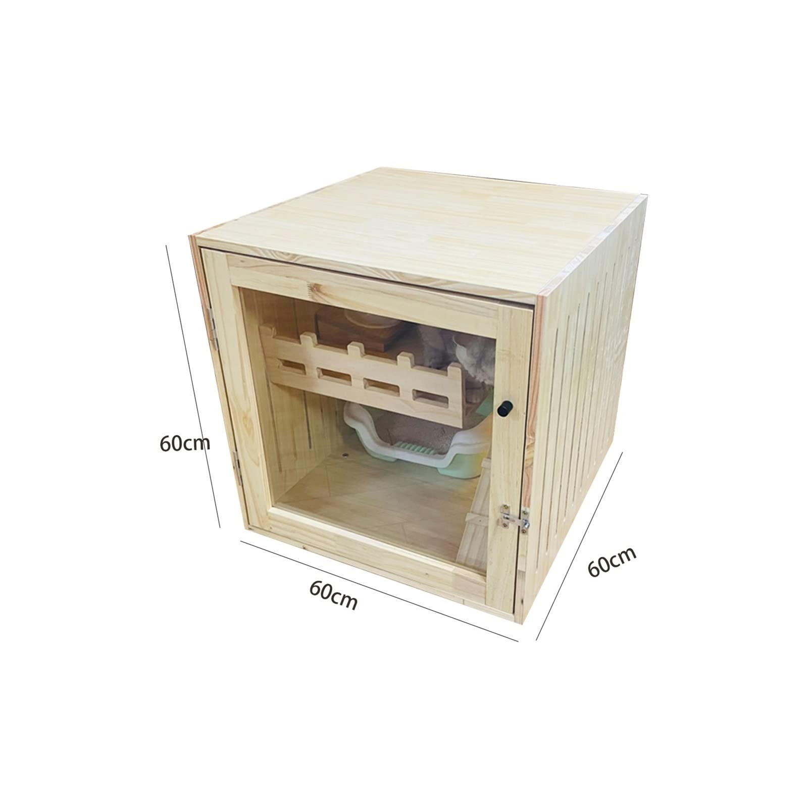LOWLIU Gatto Cane Casa Cat Villa Home Indoor Pet Cat Gabbia for Gatti Piccola casa for Gatti Cat House Traspirante lettiera for Gatti Gabbia per Gatti