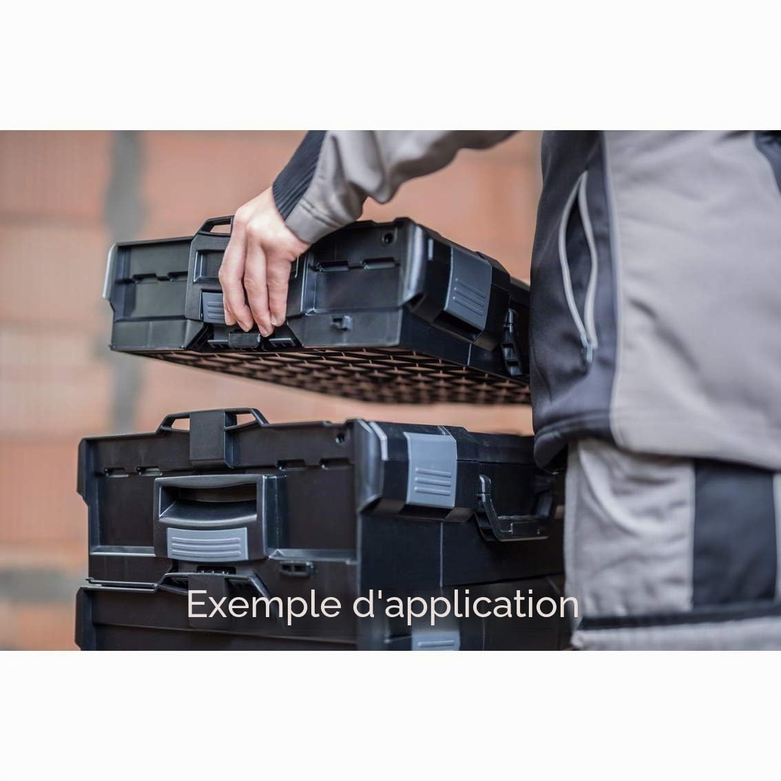 Coffret de rangement outils L-BOXX® 238 noir vide – mallette à outils modulable Sortimo pour professionnels