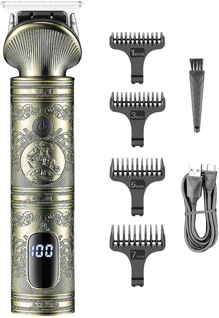 Hair Clippers for Men, Professional Metal Housing Hair Trimmer for Men Electric Barber Hair Clipper Rechargeable Hair Cutting Machine Cordless