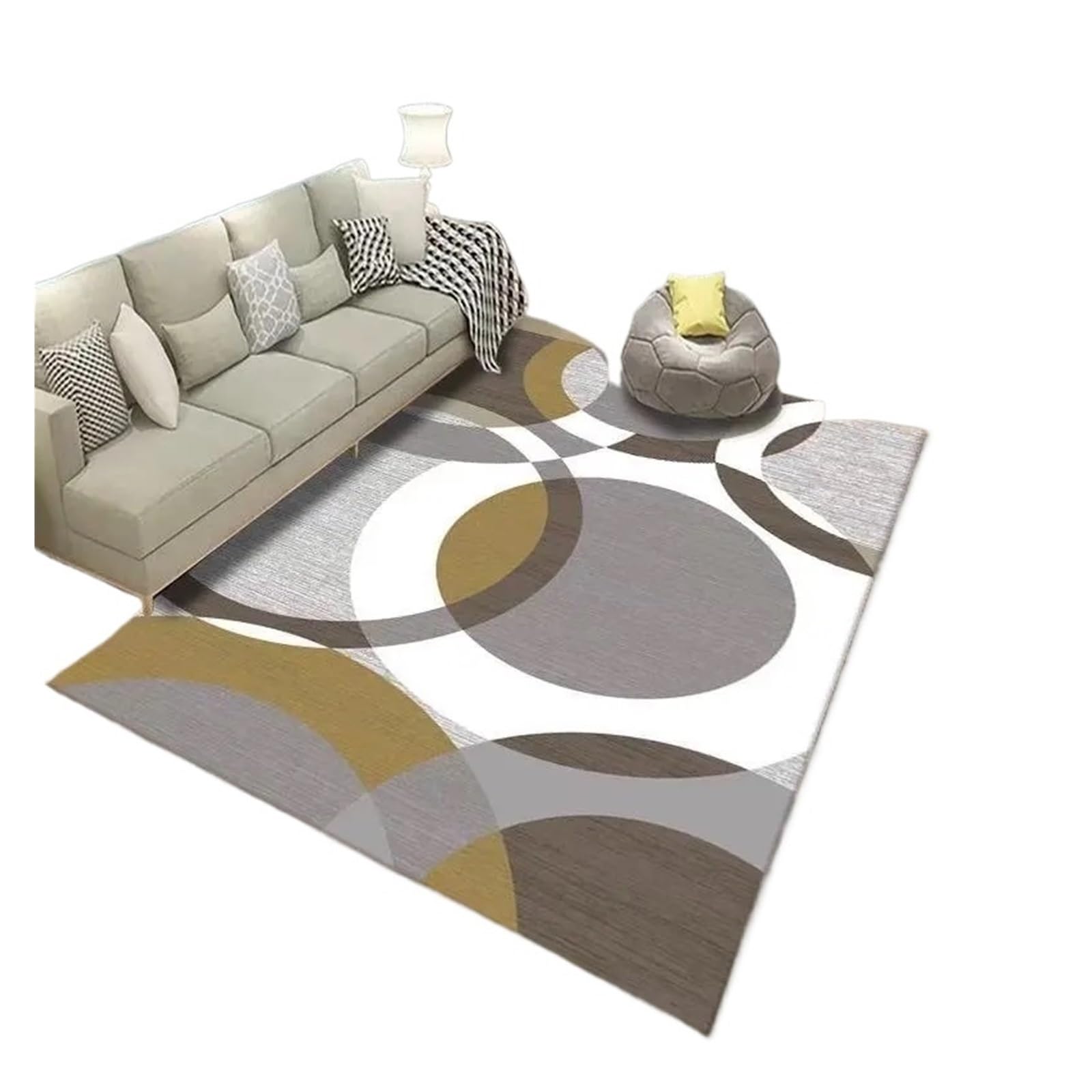 Tapis géométrique grand format 200x250cm tapis de salon flanelle chambre