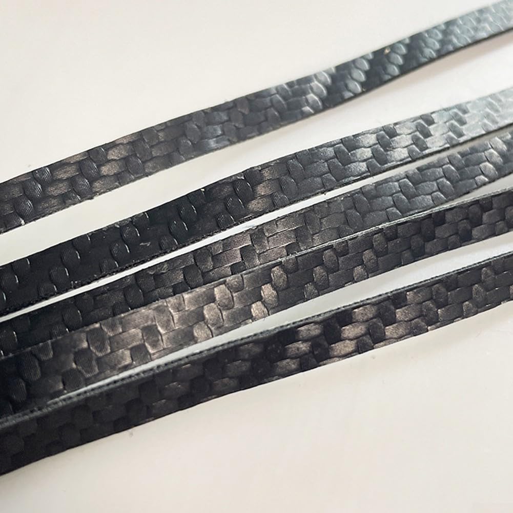 Paquete de 10 cintas protectoras de borde de paleta de tenis de mesa para prolongar la vida útil de la raqueta (negro, 6 mm)