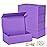 RYDDOY 5 Pack Purple Gift Box, 12x6x4\'\' Gift box for Presents with Lids Magnetic Closure Rectangle Collapsible for Bridesmaid Proposal Box, Wedding, Christmas, Halloween, Birthday Gift Packging
