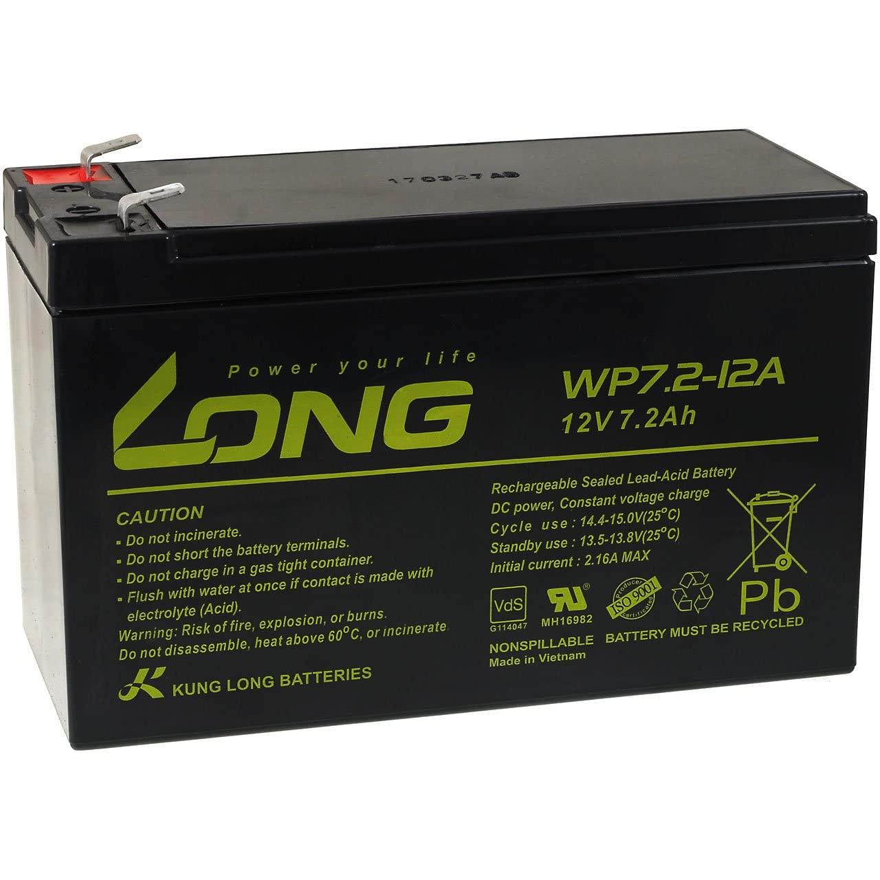 KungLong Batería de Reemplazo para SAI APC Smart-UPS SC 1500-2U Montaje en Rack/Torre