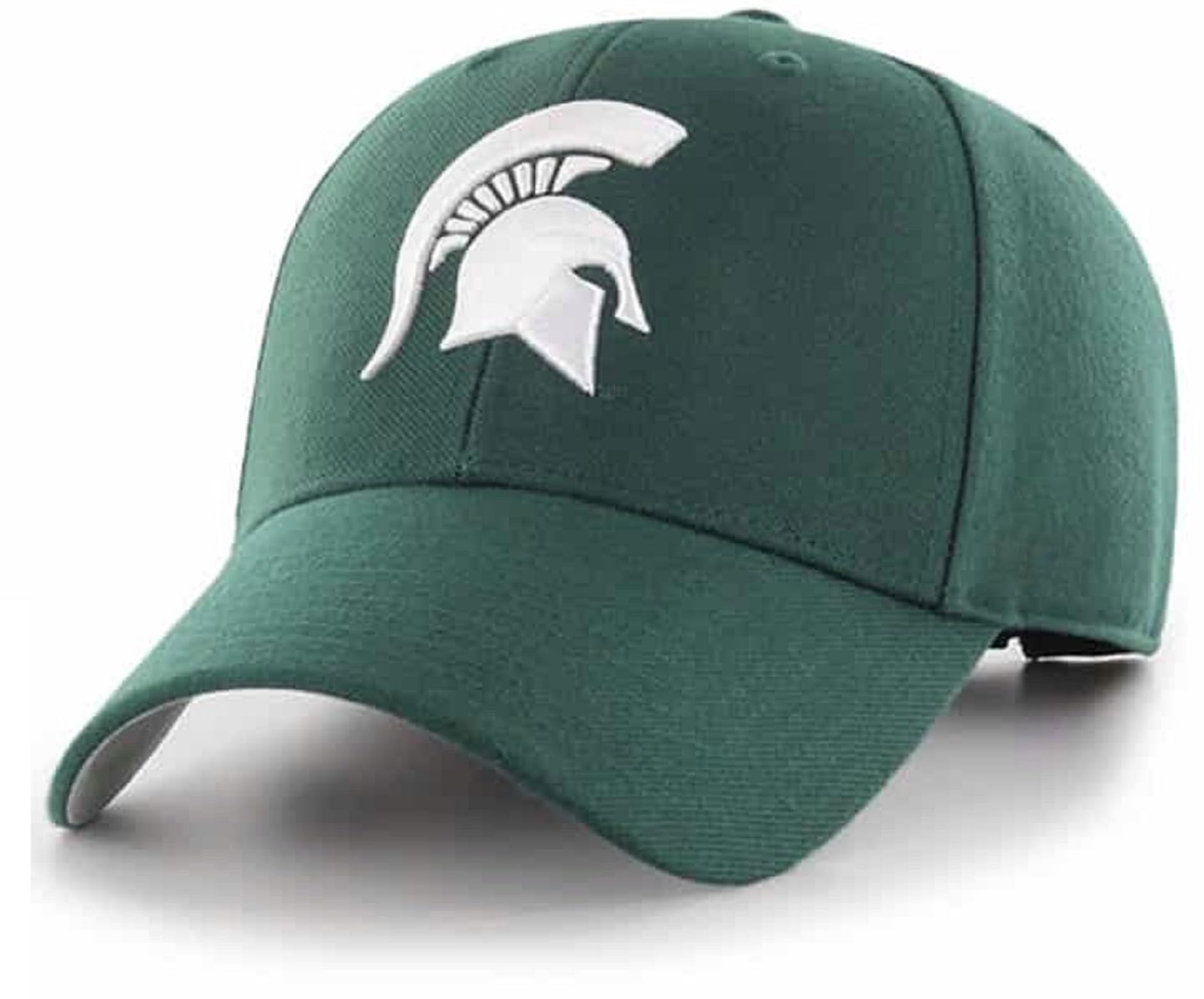 Officially Licensed Michigan State MVP Hat Classic Primary Team Logo Adjustable Spartans Structured Cap (Green), Multicolor, One Size