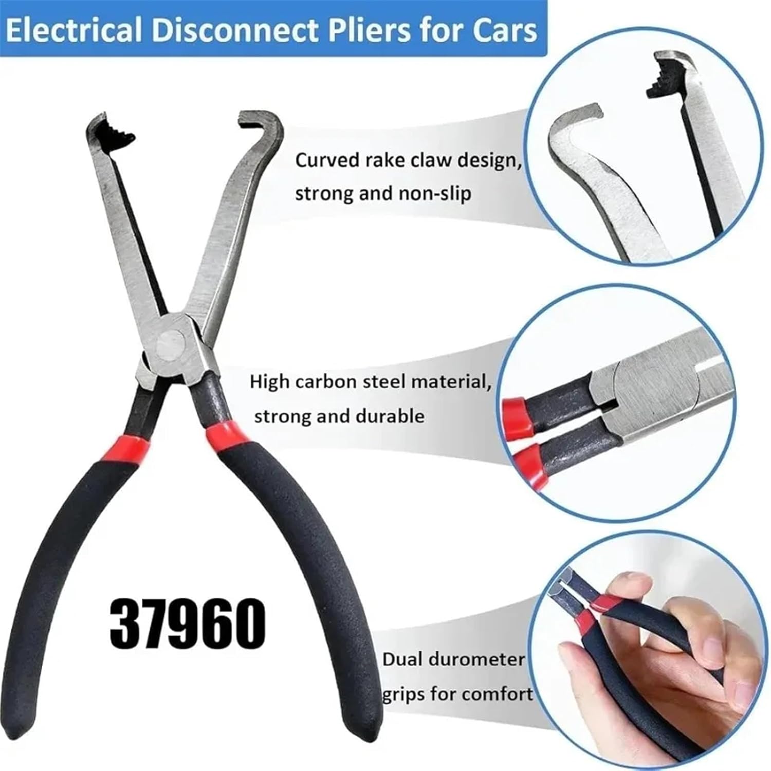 Automotive Electrical Connector Pipe Fuel Line Car Disconnect Pliers Long Spark Removal Hose 1Pcs