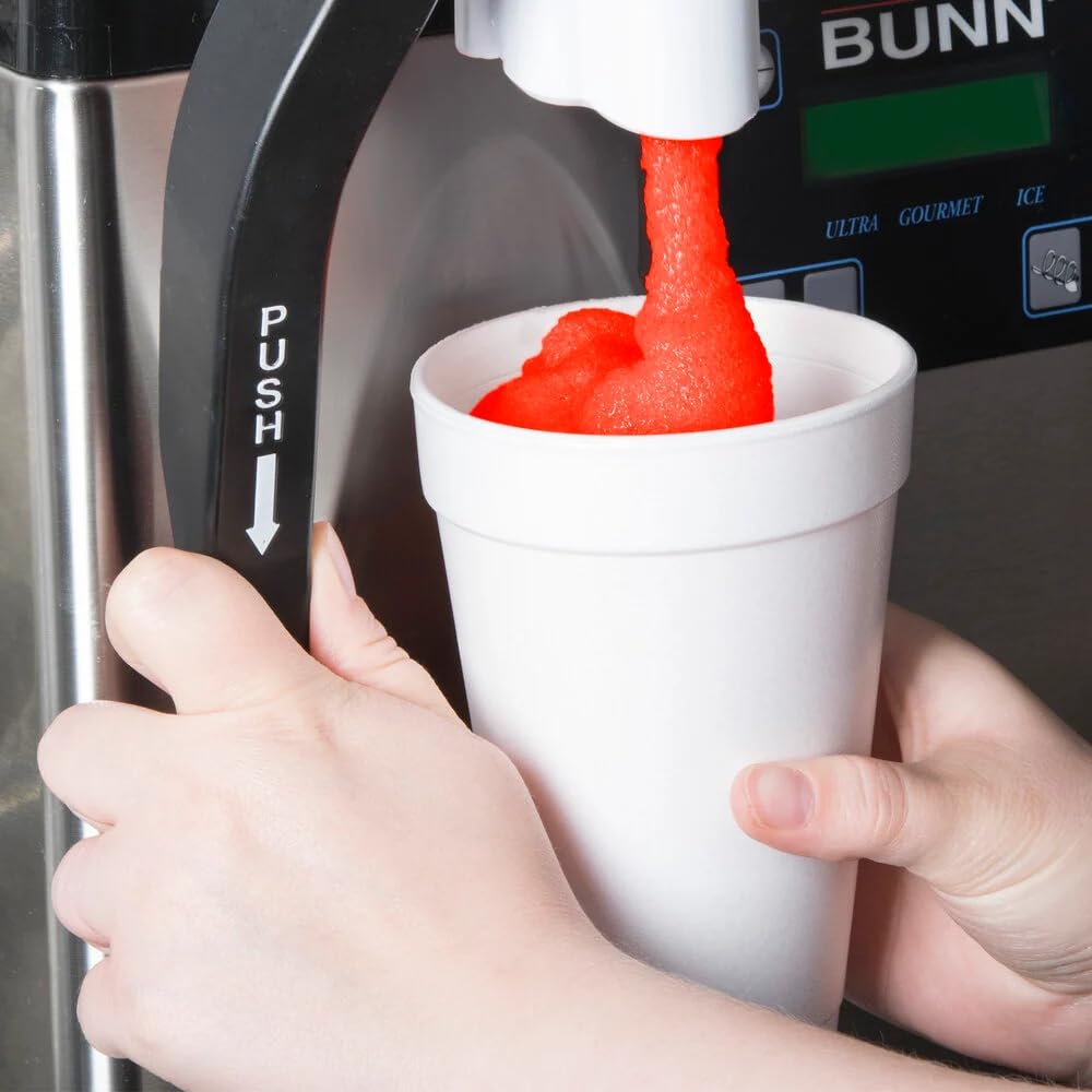 Cherry Slushy Mix Concentrate 1 Gallon – Frozen Drink Syrup for Slushie, Granita & Snow Cone Machines – 5:1 Commercial Beverage Mix – Shaved Ice Flavoring – 48 Servings – Gluten Free – Made in USA