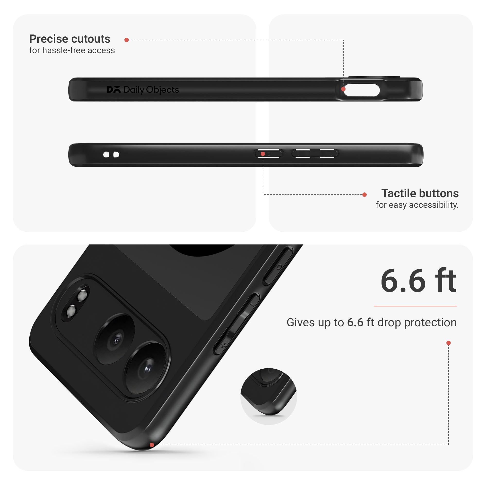 DailyObjects Nimbus 2.0 Magnetic Phone Case Cover Compatible with OnePlus Nord 4 | Wireless Charging Slim Back Cover | 2 Layer Edge Protection & Shockproof — Amazon image 4