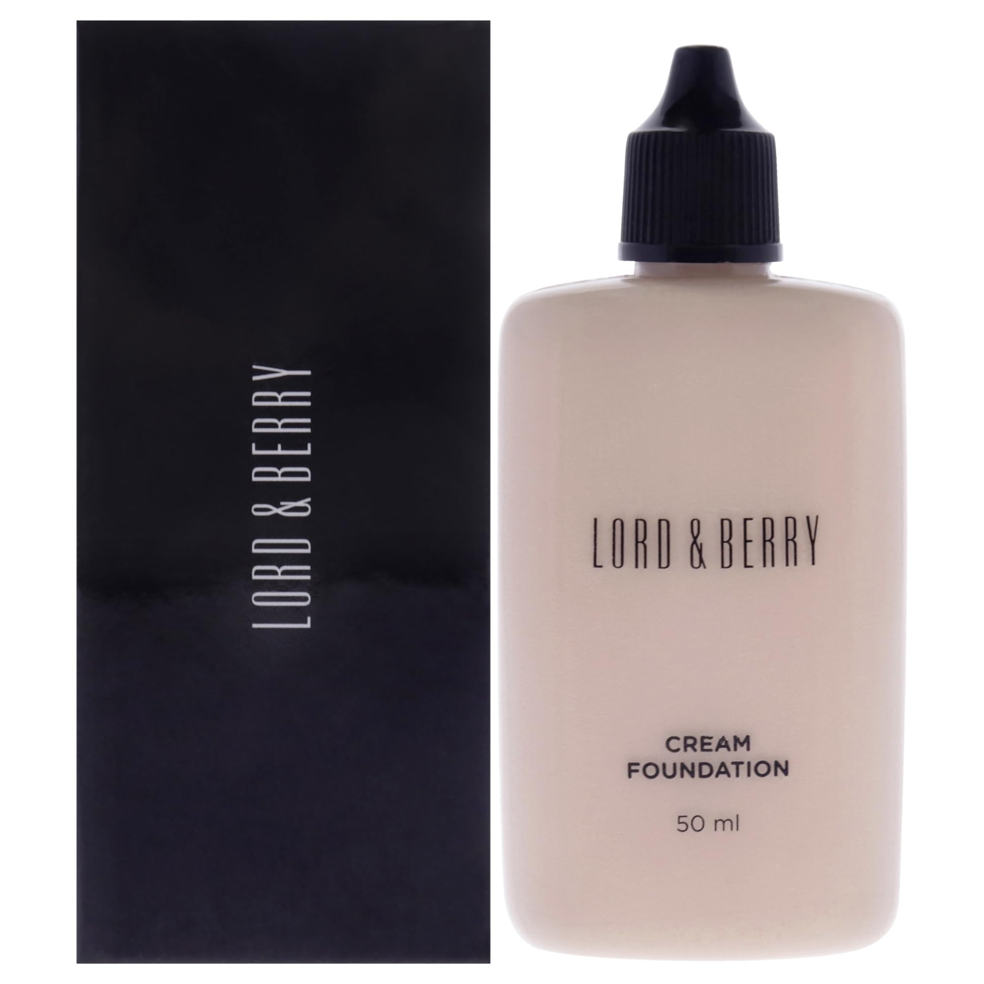 Lord and Berry Cream Foundation Fluid- Non-Greasy Foundation Makeup - Face Makeup with Hyaluronic Acid - Easy to Blend - 8616 Pale Ivory - 50 mlNext step: Improve listing quality