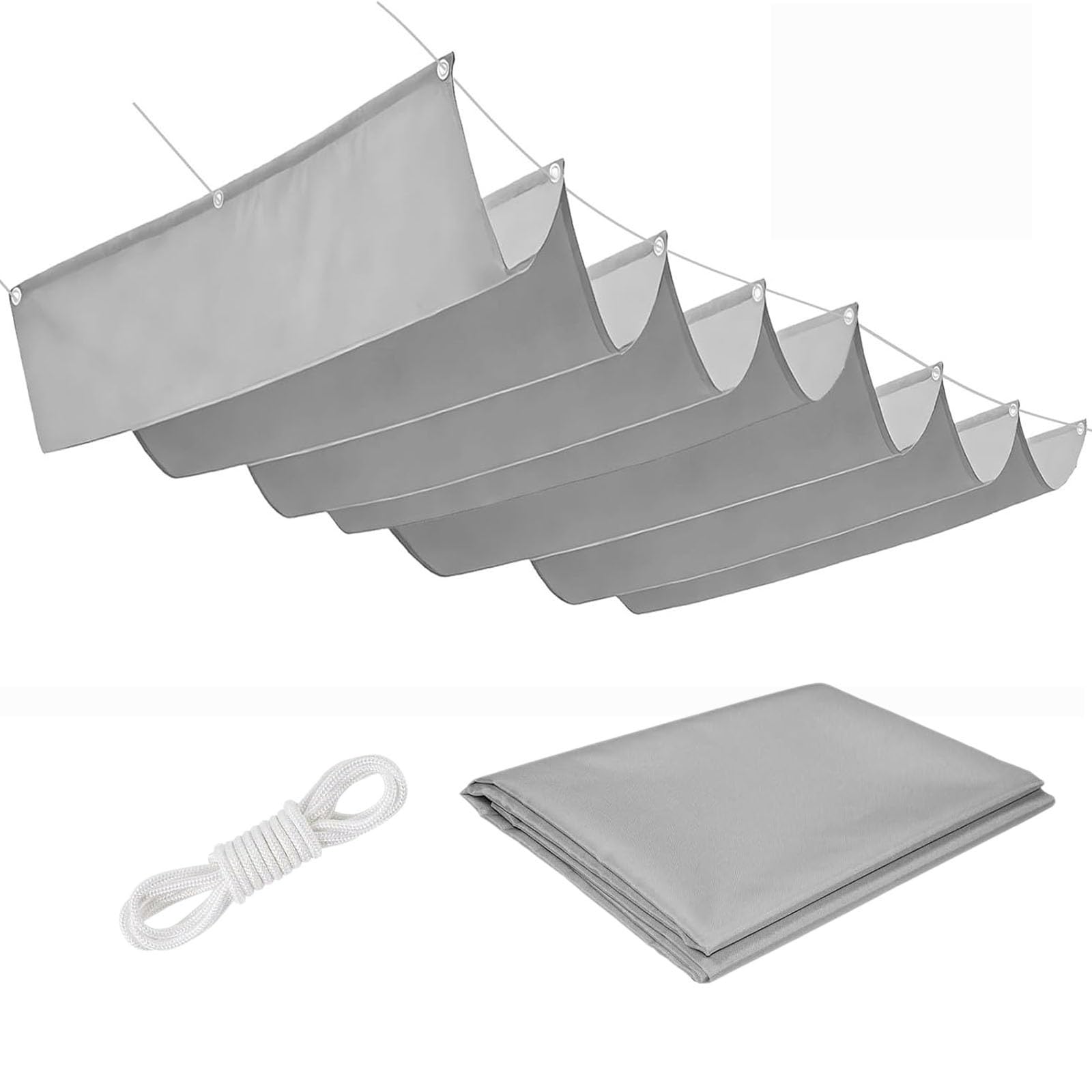 Voile ombrage rétractable pour patio et jardin créez un coin d'ombre frais