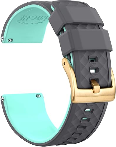 Ritche Correas de reloj de silicona para regalo de Navidad, 0.709 in, 0.787 in, 0.866 in, 0.945 in, bandas de reloj de goma de liberación rápida