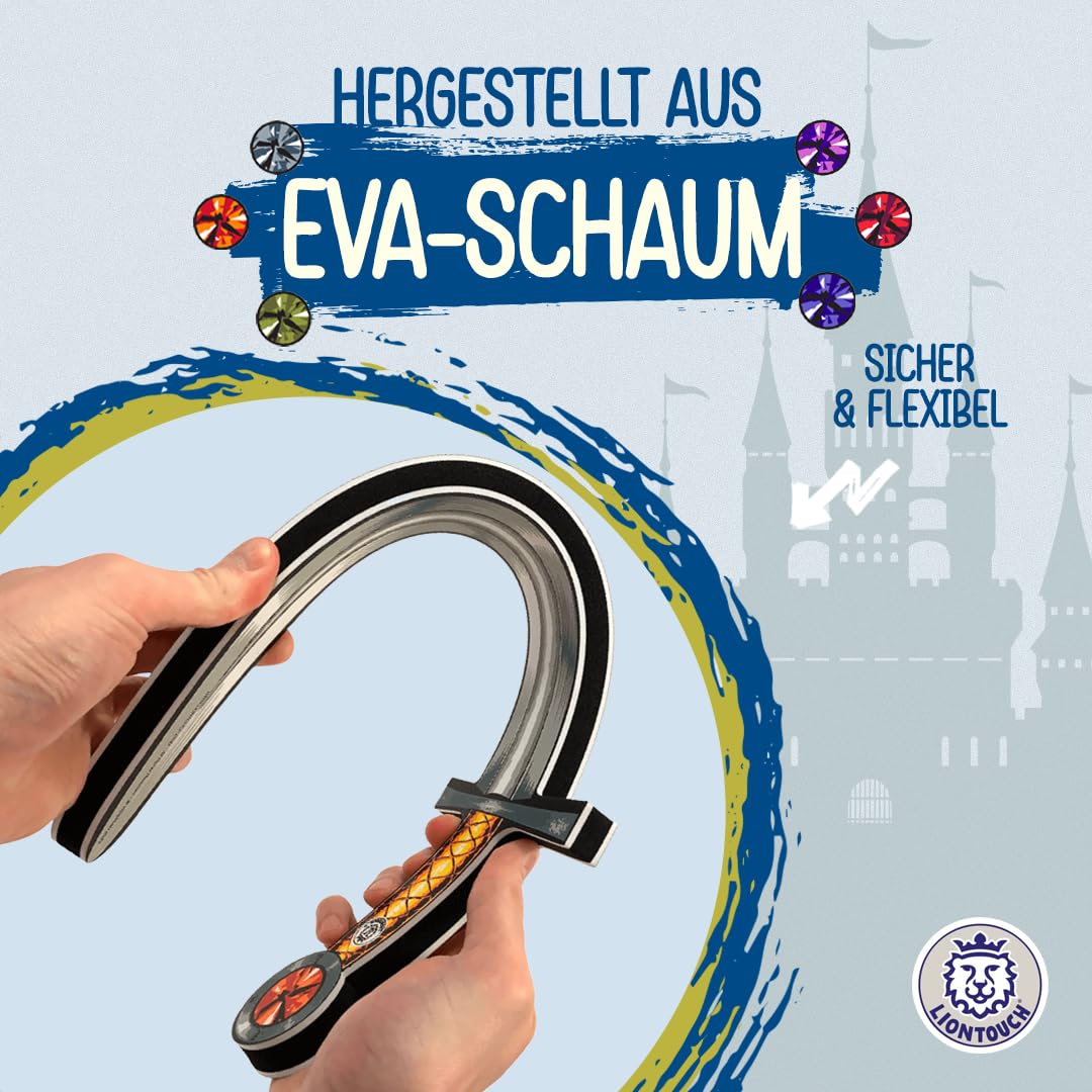 Liontouch - Ritterschwert-Set, 6er-Pack | Schaumstoffspielzeug für Jungen & Mädchen ab 3 Jahren | Mittelalterliche Spielschwerter für Rollenspiele | Sicheres Waffen- & Kostümzubehör für Verkleidung