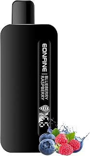 Eonfine 電子タバコ 使い捨て ディスプレイ付き 13000回吸引可能 ベイプ シーシャ vape 大容量 爆煙 持ち運び タールニコチン無し | 禁煙グッズ 電子たばこ 水蒸気タバコ 禁煙パイポ ブルーベリーラズベリー