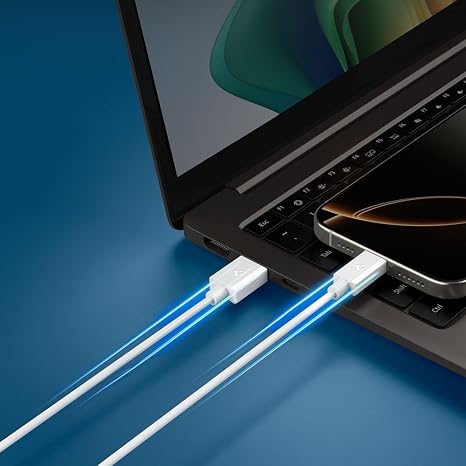 Spigen USB-A to USB-C 2 Metre Kablo 60W Güç/Hızlı Şarj / 480 Mbps Data Aktarım Hızı Type-C Ekstra Dayanıklı White - ACA08716