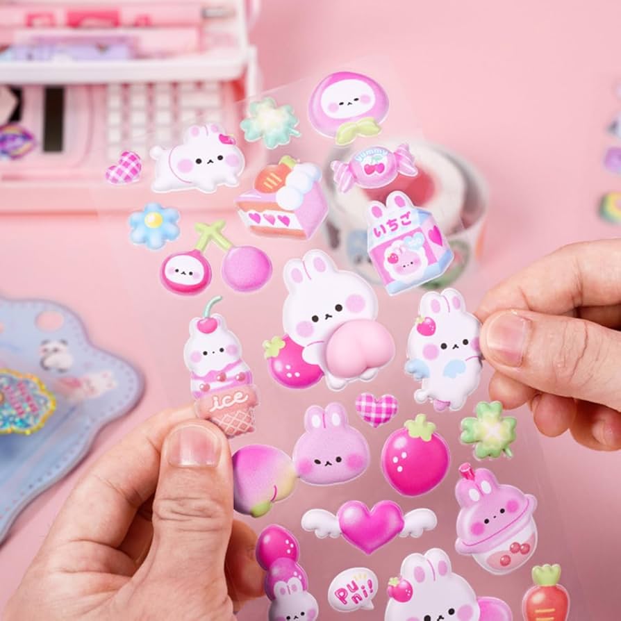 Amazon | おしり シール かわいい うさぎ 動物 ぷくぷく キャラクター