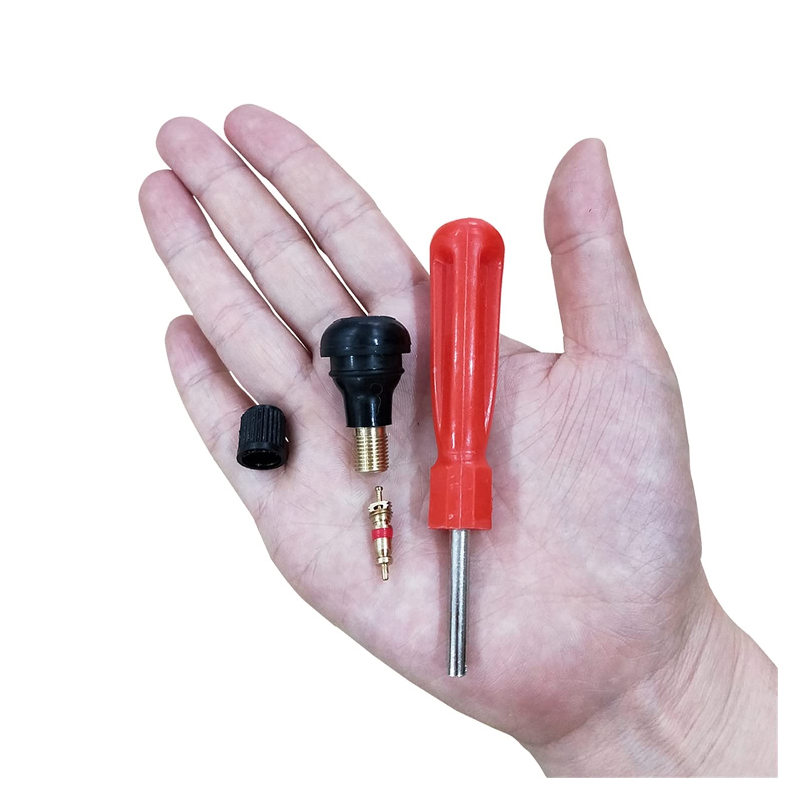 yaoqijie TR412 Tallos de válvula de neumáticos de neumático sin Snap-in de Goma de Goma Ajustados para Canal DE TELEVISIÓN BRITÁNICO Motocicleta del Coche Lasting (Color : TR 412 100pcs)