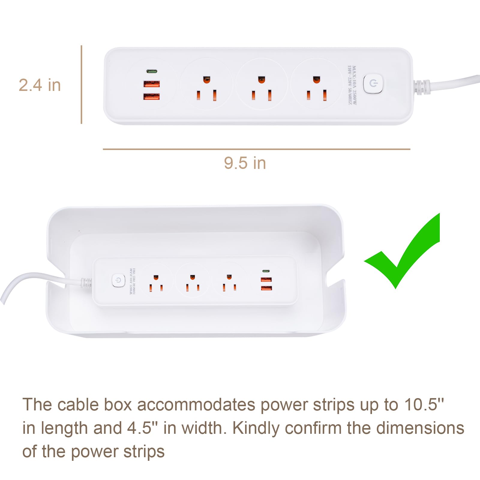 Eichzer Cable Box - Organize Your Cables! -5