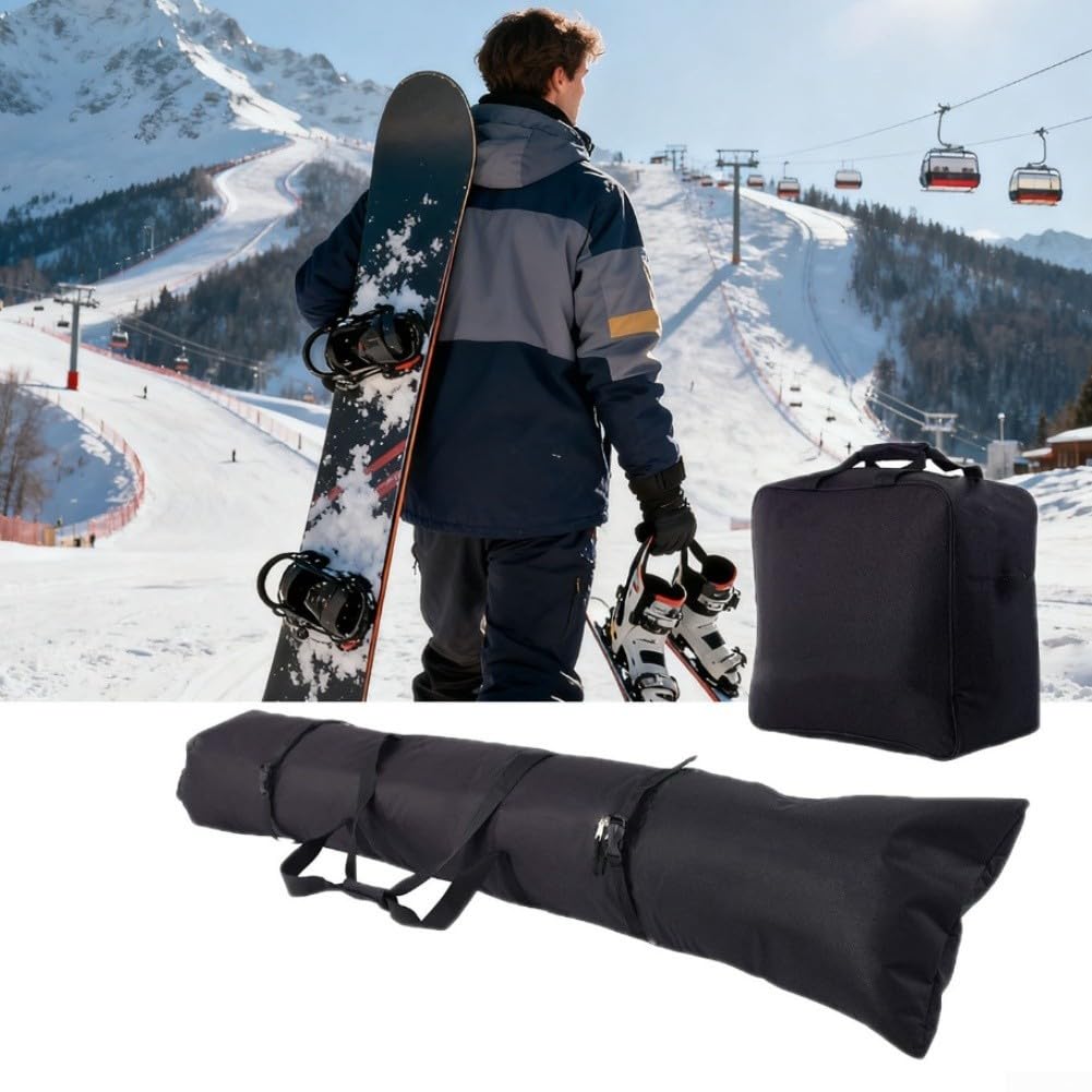 Supporto Sci da Muro con Borse Oxford Nere